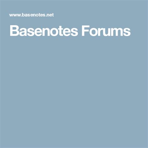 basenotes forum